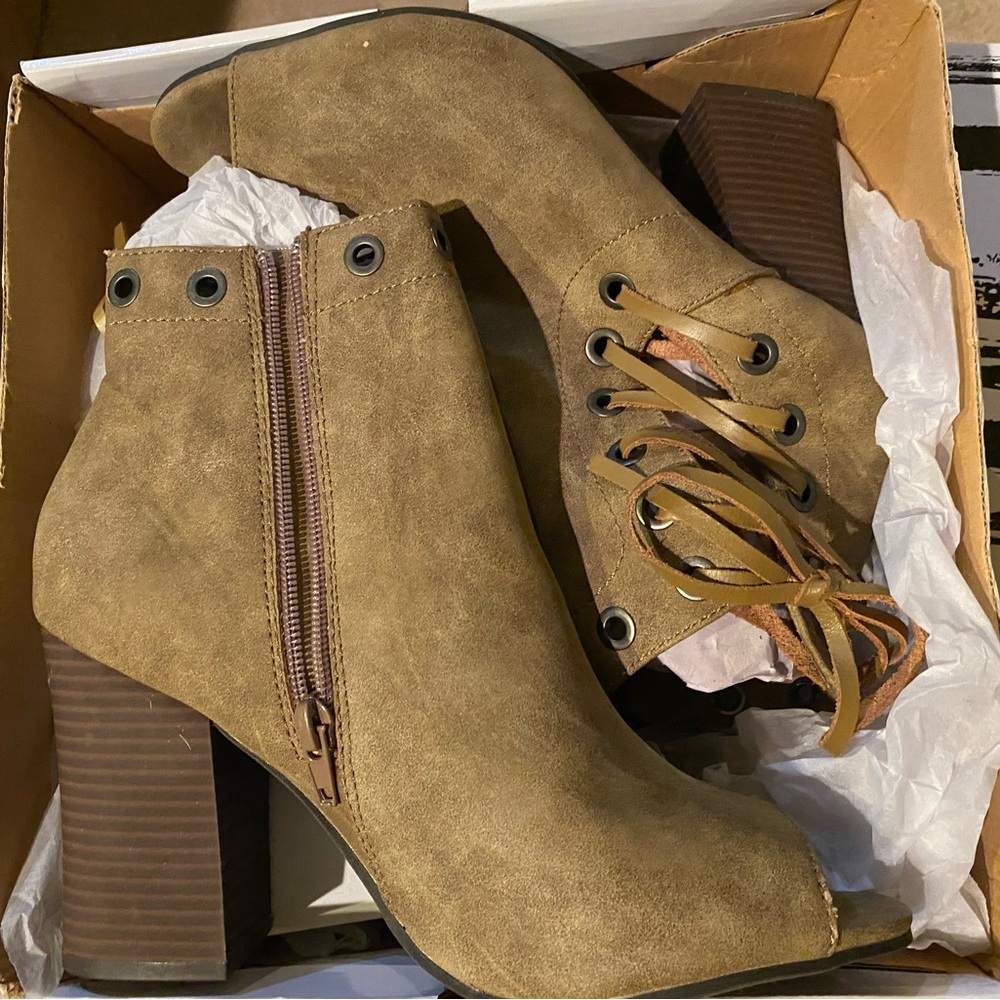 Sugar Stylish Brown Ankle Boots
